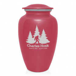 Sasquatch Cremation Urn - Rose Pink