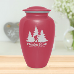 Sasquatch Cremation Urn - Rose Pink