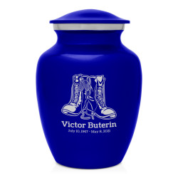 Veteran Combat Boots Sharing Urn - Midnight Blue