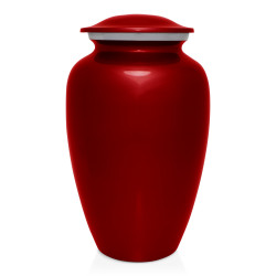 Extra Large Infinite Love Pet Cremation Urn - Ruby Red