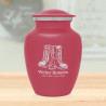 Veteran Combat Boots Sharing Urn - Rose Pink