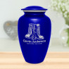 Veteran Combat Boots Cremation Urn - Midnight Blue