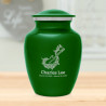 Flowered Electric Guitar Sharing Urn - Shamrock Green