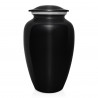 Flowered Electric Guitar Cremation Urn - Jet Black