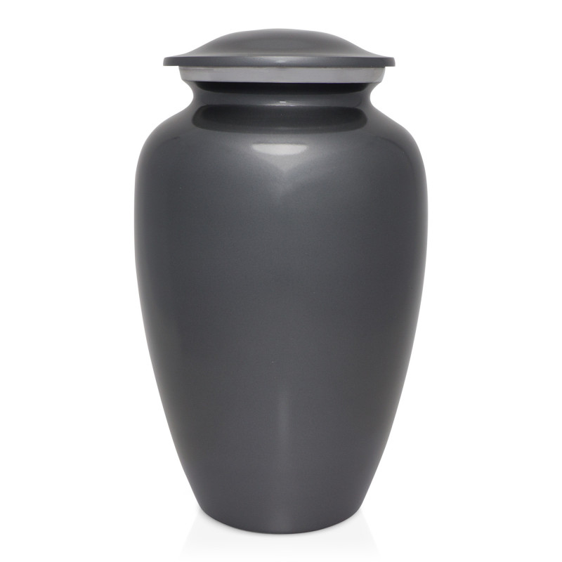 Extra Large Paw Prints On My Heart Pet Cremation Urn - Gunmetal Gray