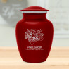 Running Horses Sharing Urn - Ruby Red