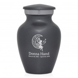 Fairy In the Moon Keepsake Urn - Gunmetal Gray