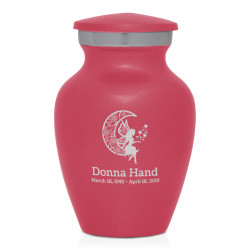 Fairy In the Moon Keepsake Urn - Rose Pink