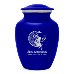 Fairy In the Moon Sharing Urn - Midnight Blue