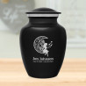 Fairy In the Moon Sharing Urn - Jet Black
