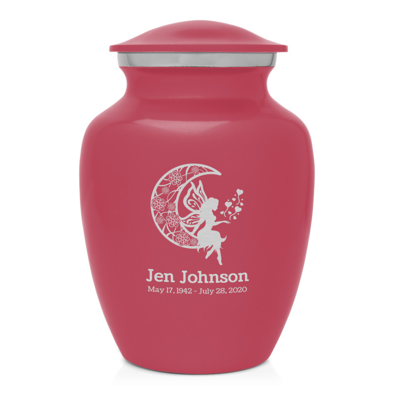 Fairy In the Moon Sharing Urn - Rose Pink