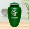 Fairy In the Moon Cremation Urn - Shamrock Green
