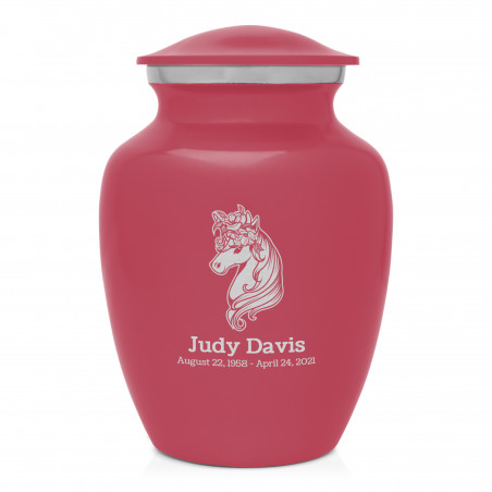 Floral Unicorn Sharing Urn - Rose Pink