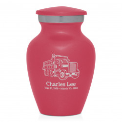 Dumping Truck Keepsake Urn - Rose Pink