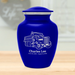 Dumping Truck Sharing Urn - Midnight Blue