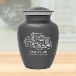 Dumping Truck Sharing Urn - Gunmetal Gray