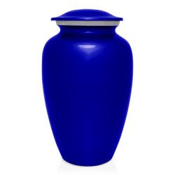 Extra Large Angel Wings Pet Cremation Urn - Midnight Blue