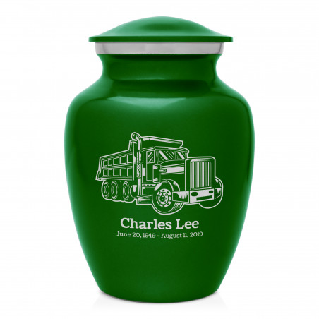 Dumping Truck Sharing Urn - Shamrock Green