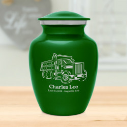Dumping Truck Sharing Urn - Shamrock Green