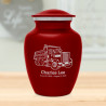 Dumping Truck Sharing Urn - Ruby Red