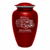 Dumping Truck Cremation Urn - Ruby Red