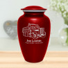 Dumping Truck Cremation Urn - Ruby Red