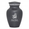 Hibiscus Flower Keepsake Urn - Gunmetal Gray