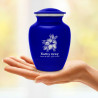 Hibiscus Flower Sharing Urn - Midnight Blue