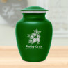 Hibiscus Flower Sharing Urn - Shamrock Green