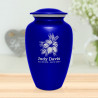 Hibiscus Flower Cremation Urn - Midnight Blue