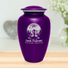 Alien UFO Cremation Urn - Purple Luster