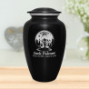 Alien UFO Cremation Urn - Jet Black