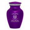 Flat Earth Society Keepsake Urn - Purple Luster