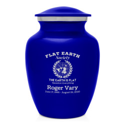 Flat Earth Society Sharing Urn - Midnight Blue