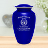 Flat Earth Society Cremation Urn - Midnight Blue