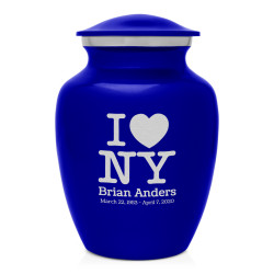 I Love NY (New York) Sharing Urn - Midnight Blue