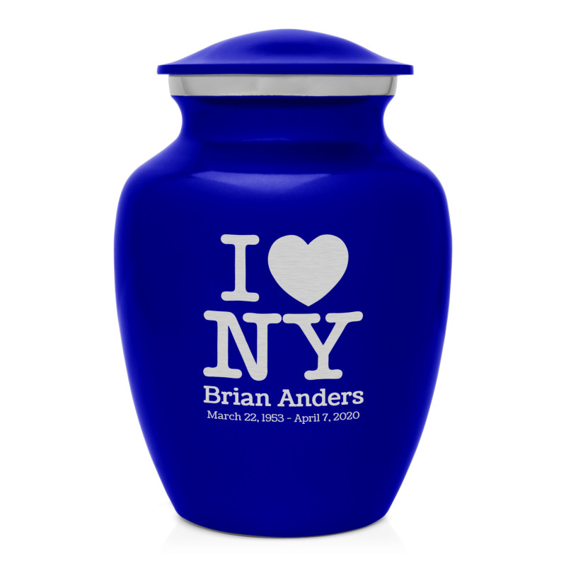 I Love NY (New York) Sharing Urn - Midnight Blue