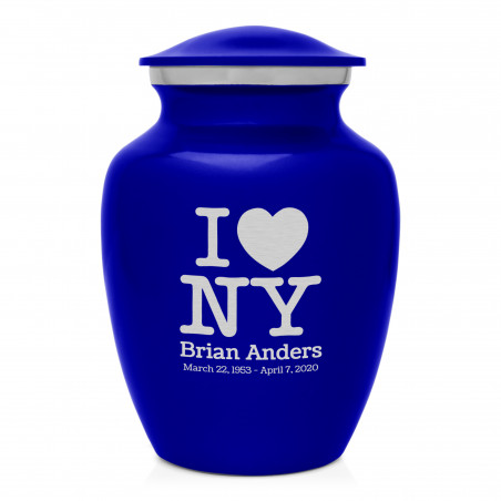 I Love NY (New York) Sharing Urn - Midnight Blue