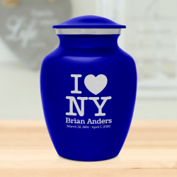 I Love NY (New York) Sharing Urn - Midnight Blue