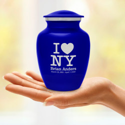 I Love NY (New York) Sharing Urn - Midnight Blue