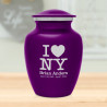 I Love NY (New York) Sharing Urn - Purple Luster