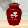 I Love NY (New York) Sharing Urn - Ruby Red