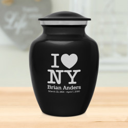 I Love NY (New York) Sharing Urn - Jet Black