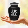 I Love NY (New York) Sharing Urn - Jet Black