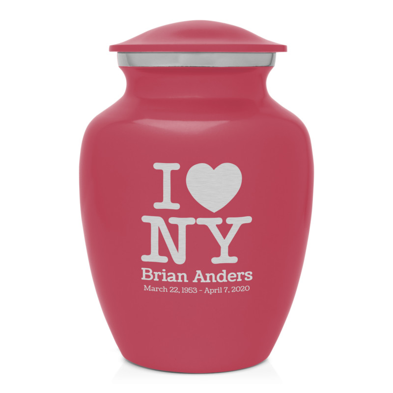 I Love NY (New York) Sharing Urn - Rose Pink