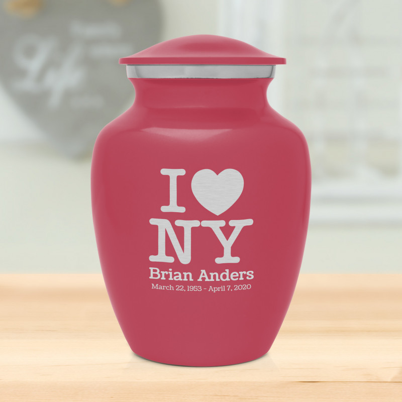 I Love NY (New York) Sharing Urn - Rose Pink
