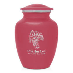 Mushroom Nature Sharing Urn - Rose Pink