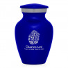 Mushrooms Hands Keepsake Urn - Midnight Blue