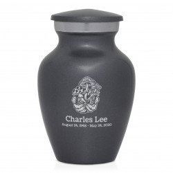 Mushrooms Hands Keepsake Urn - Gunmetal Gray