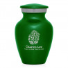 Mushrooms Hands Keepsake Urn - Shamrock Green